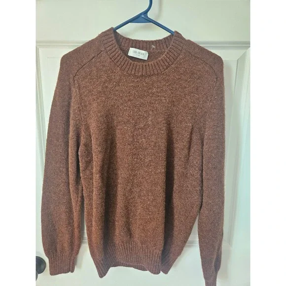 Todd Snyder Brown Crewneck Sweater - Made in Italy - 100% Virgin Wool - Picture 1 of 3